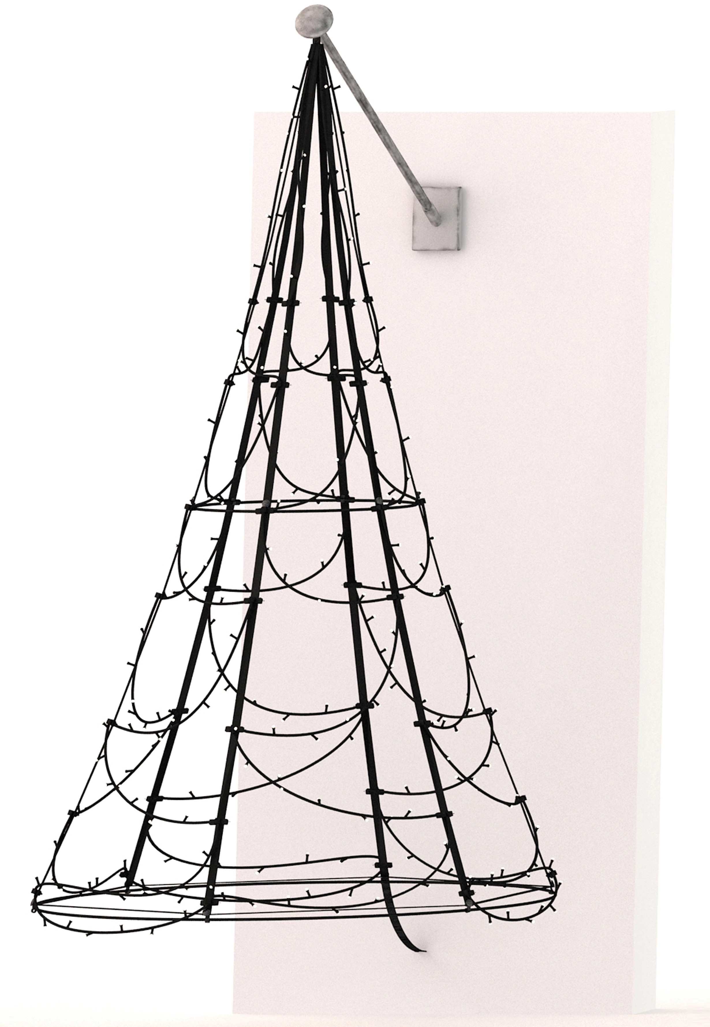 Fairybell 3D LED-Lichterbaum inkl. Mast für Außen 250 LED 1,85 m kaufen bei  OBI