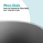 Detailaufnahme: Anthrazitfarbener ProHome Eimer mit Mess-Skala (1-5 Liter).