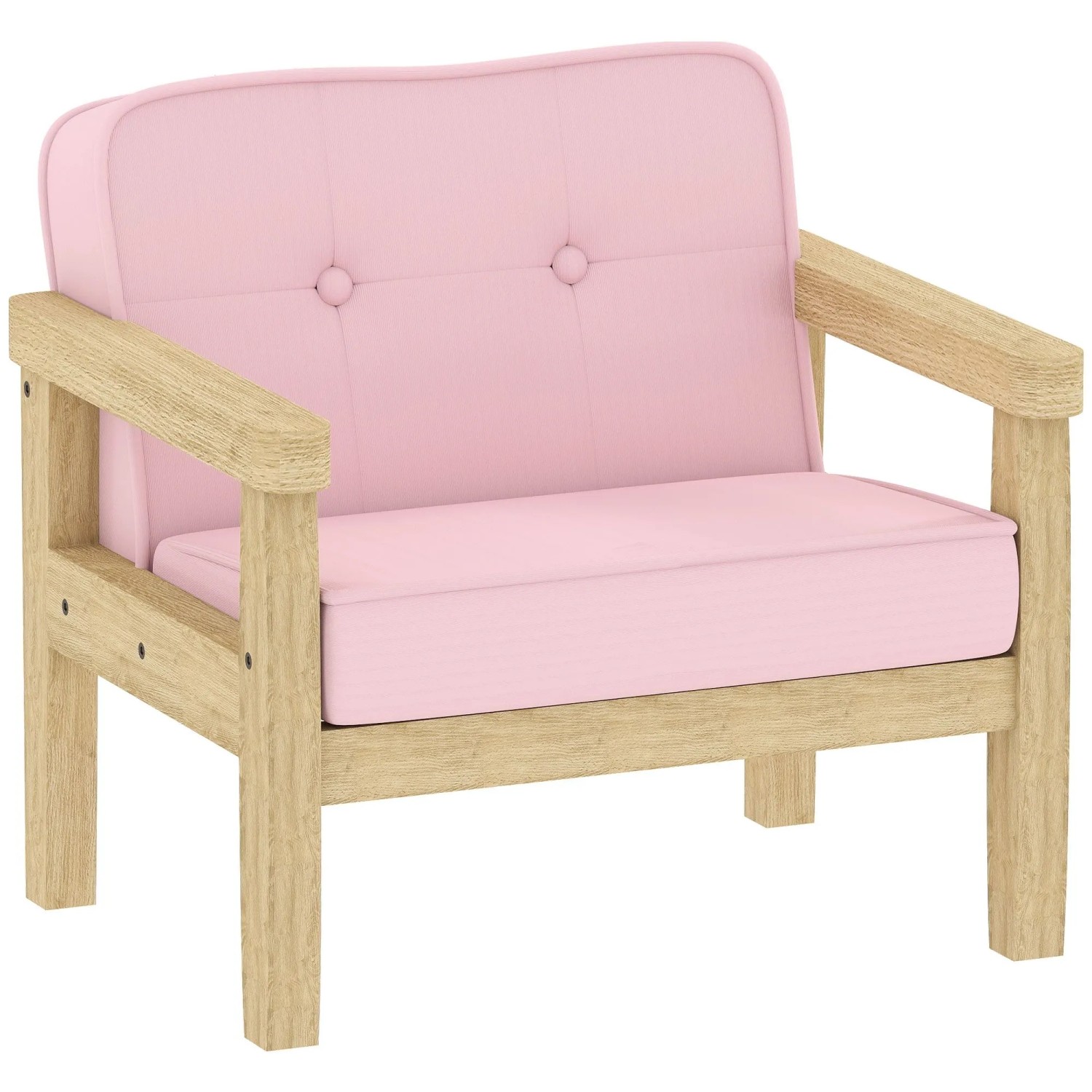 AIYAPLAY Kindersessel Holz 46,5L x 44B x 45H cm