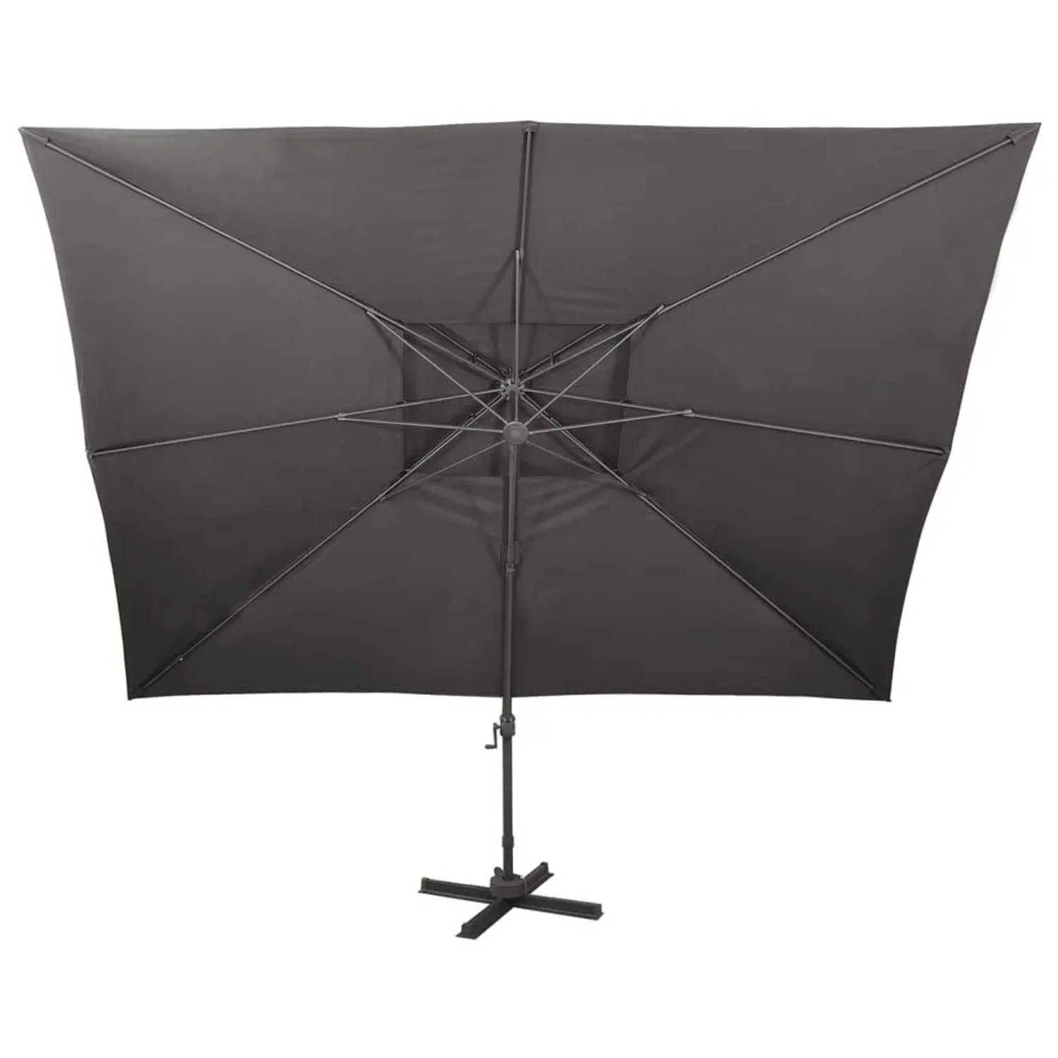 vidaXL Ampelschirm mit Doppeldach Anthrazit 400 x 300 cm 312373_3
