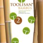 TOOLISAN Bambusdünger Granulat für Bambus und Gräser. Weiße Verpackung mit Bambusstämmen, 2 kg Inhalt.