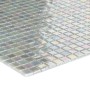 Mosaik Glas Mini Light Grey, 29,6x29,6 cm, für Küche & Bad. Helle, schimmernde Mosaikfliesen.