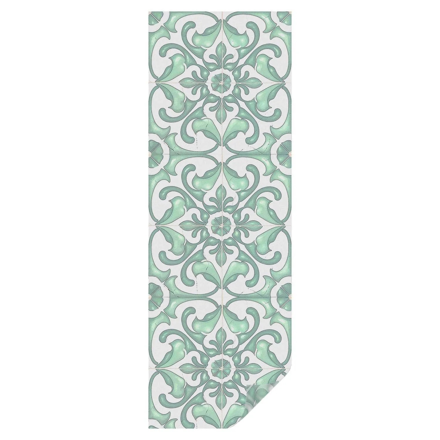 Tulup Buntglasfolie Grüne Symmetrie Buntglas Fensterfolie 50x146 cm Grün Si günstig online kaufen