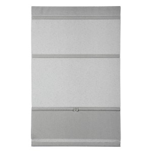 Graues Gardinia Easyfix Raffrollo 60x140 cm mit Magneten zur stufenlosen Verstellung.