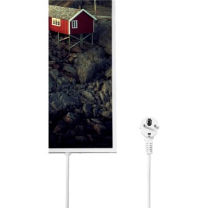 Könighaus Infrarotheizung mit Norwegen-Motiv, 50x90 cm, 450W. Elektrische Heizung mit HD-Bilddruck.
