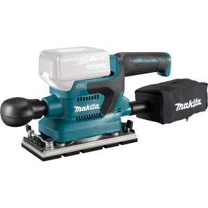 Makita Akku-Schwingschleifer 18V, 93x185mm, mit Staubfangsack. Ideal zum Schleifen von Holz, Metall und Kunststoff.