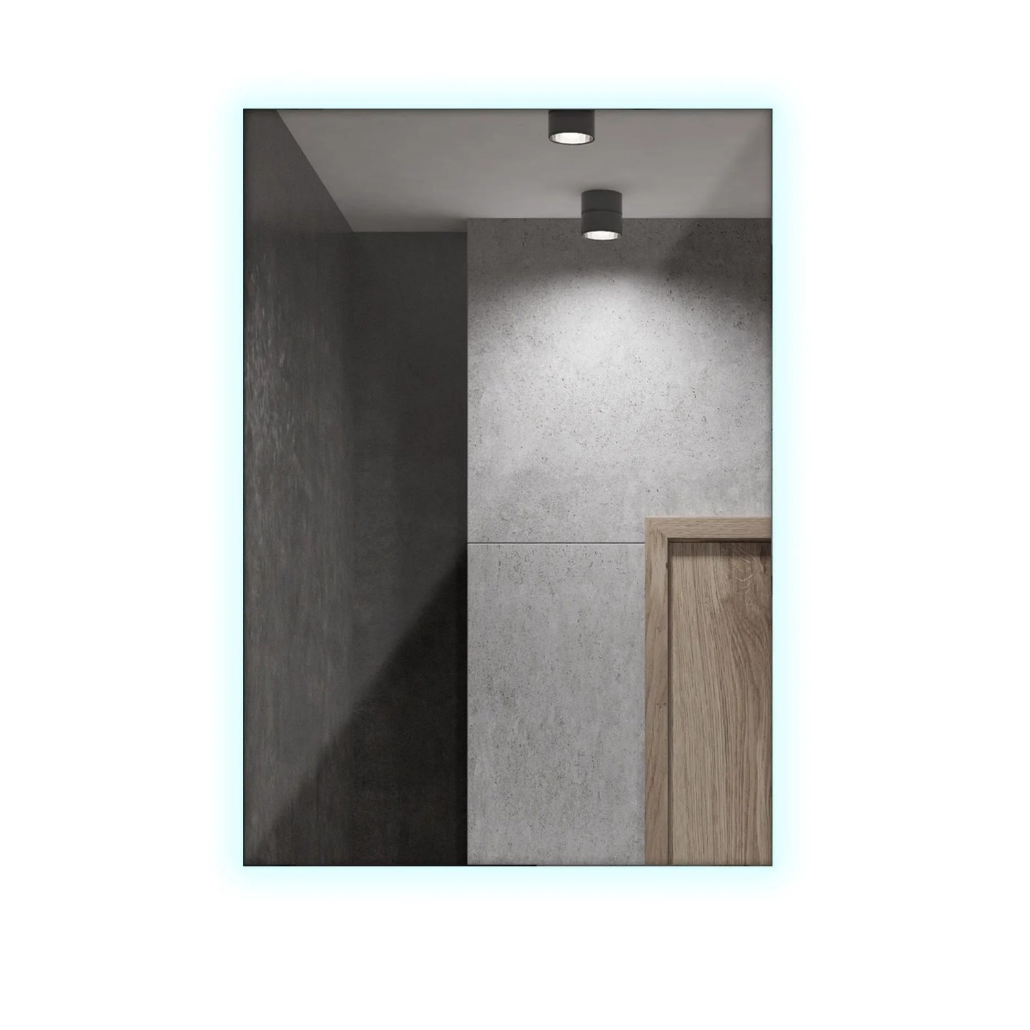 Thumbnail - Tulup LED Spiegel Rechteckspiegel LED beleuchtet 80x60 cm LED Wohnzimmer Spiegel rechteckig Kaltweiß 6500K Stilvolle LED...