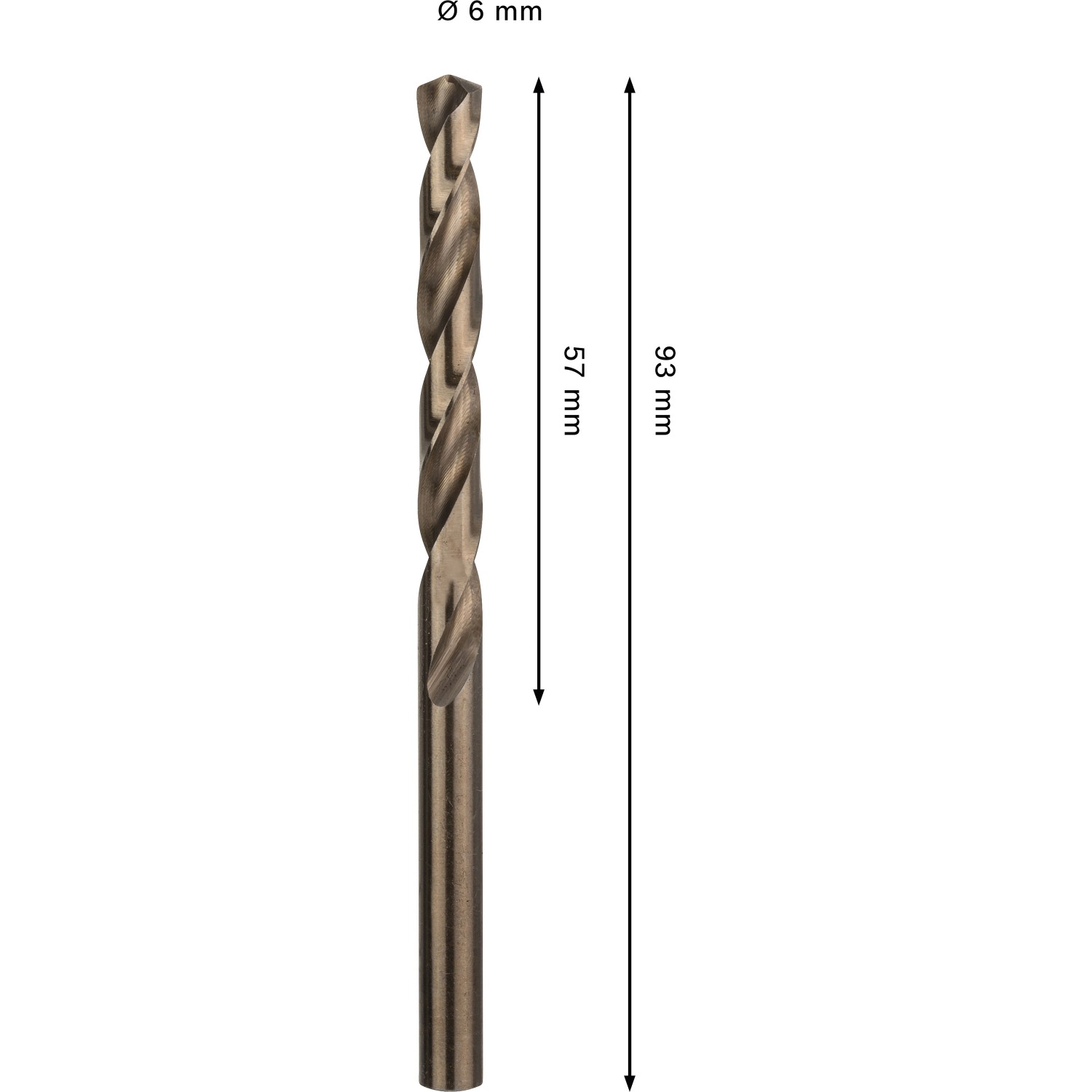 Bosch Spiralbohrer Pro Stainless Steel HSS-Co, 6 mm, für Metallbearbeitung.