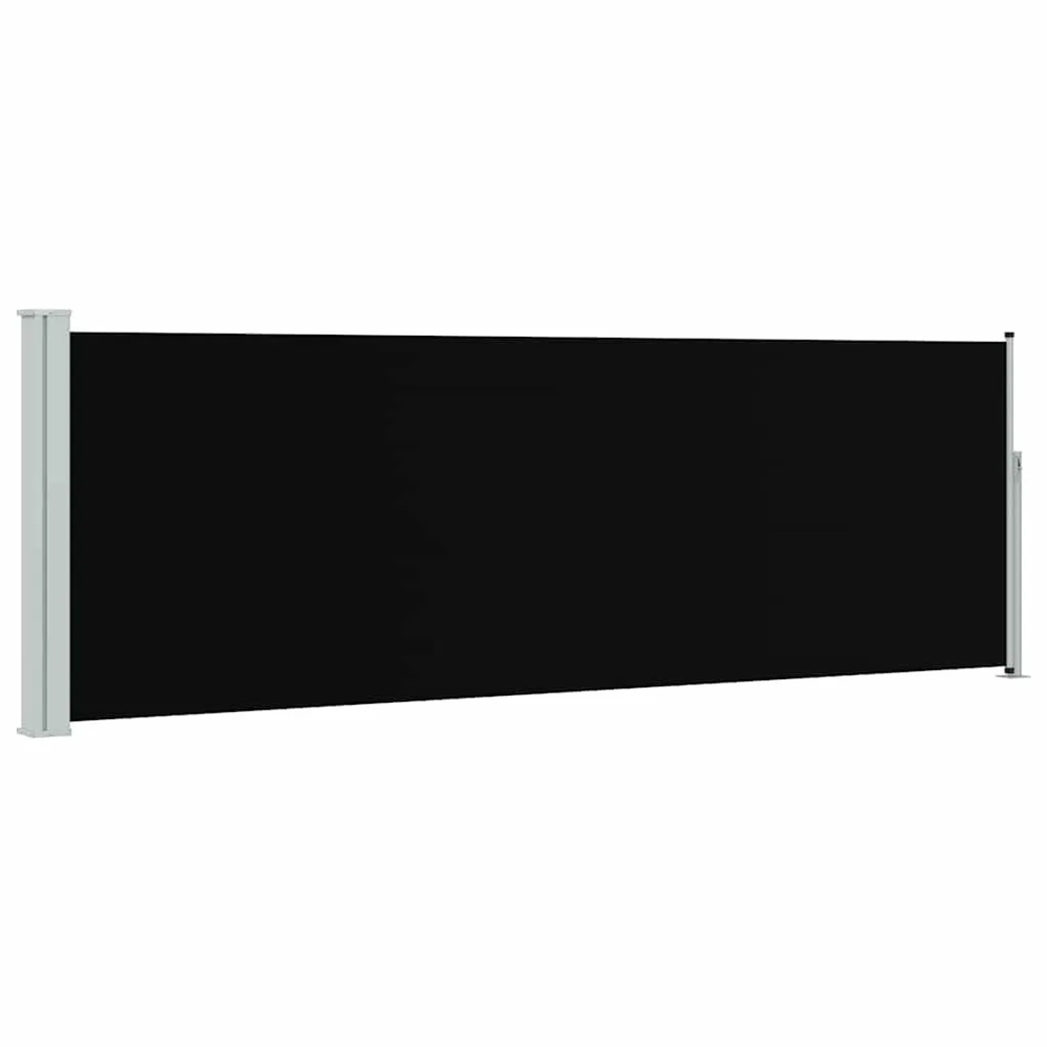vidaXL Ausziehbare Seitenmarkise 100×300 cm Schwarz 48370