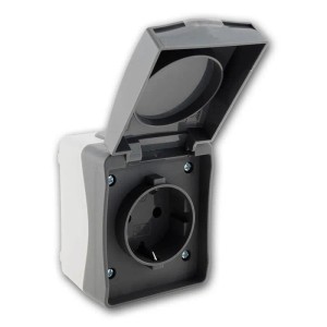 ChiliTec NUQUI Feuchtraum Steckdose IP54 Aufputz 250V16A