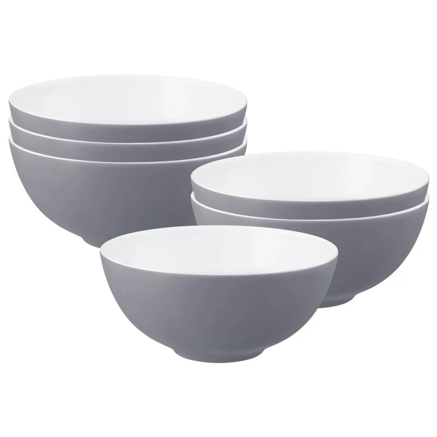 Seltmann Weiden Life Fashion Schüssel 21 cm 6er Set Elegant Grey