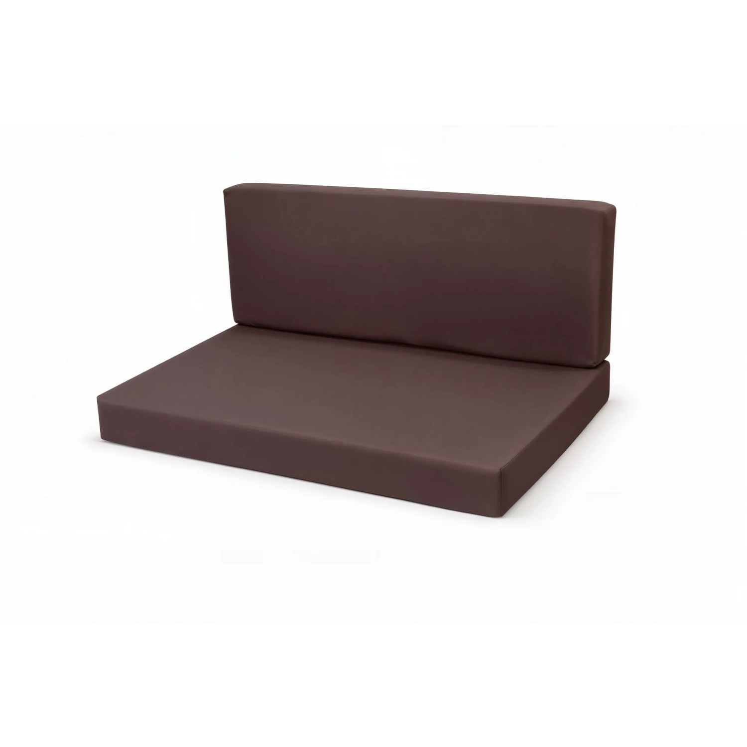 Setgarden Flat Set Palettenkissen 120x50x10cm Sitzkissen + Rückenkissen 120x50x10cm 1tlg Braun