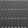 Anthrazitfarbener WPC-Zaun, 180x180 cm, mit Aluminium-Querriegeln für den Sichtschutz im Garten.