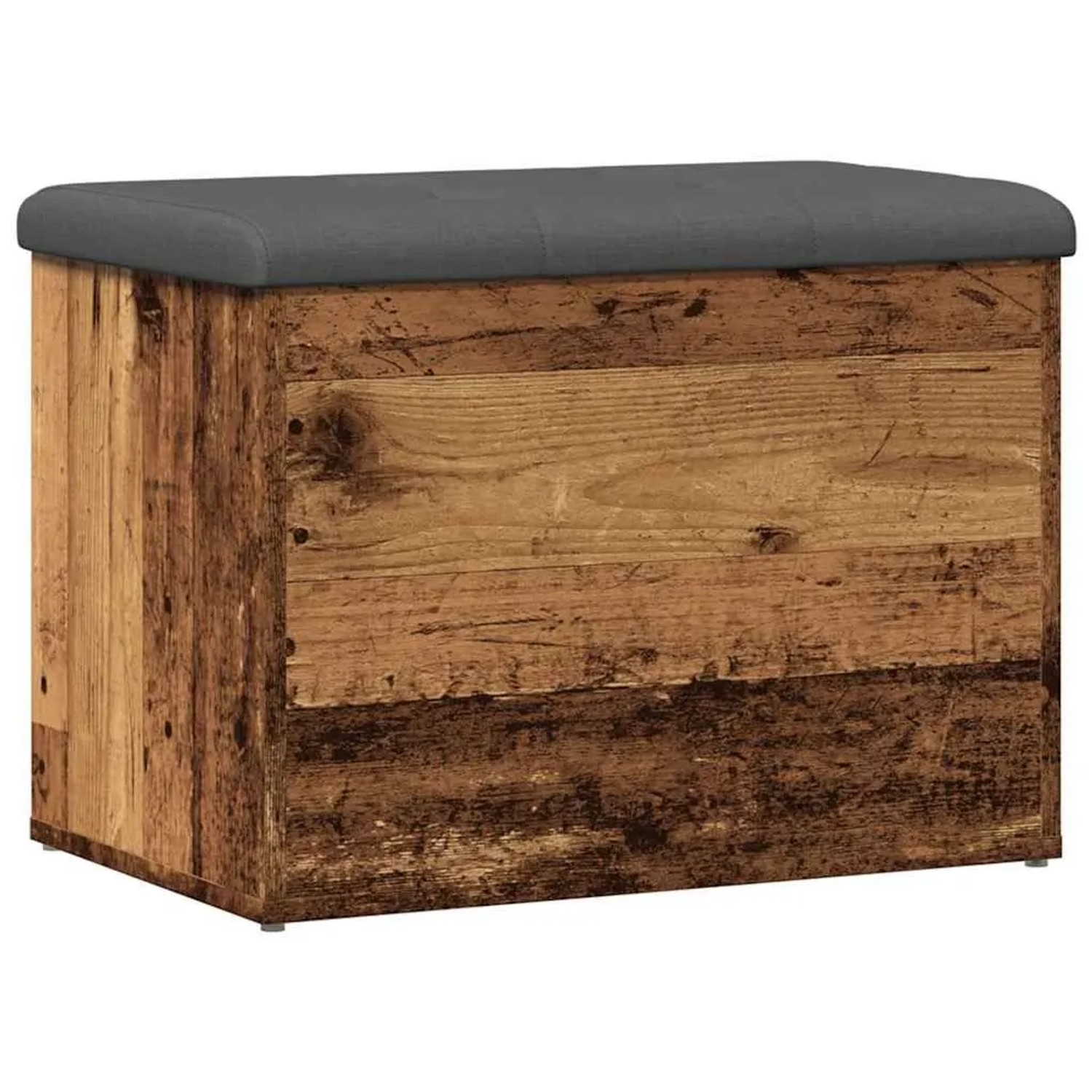 vidaXL Sitzbank mit Stauraum Altholz-Optik 62x42x45 cm Holzwerkstoff 857615