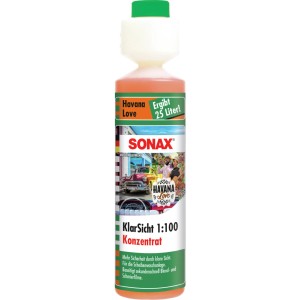 Sonax Klarsicht Konzentrat Havana Love, 250ml Flasche für klare Sicht beim Autofahren.