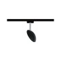 Paulmann URail LED-Spot Sphere, schwarz matt/chrom, 7,4W, 2700K. Für URail Schienensysteme.