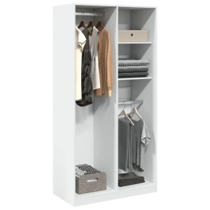 vidaXL Kleiderschrank Weiß 100x50x200 cm Holzwerkstoff 3307765