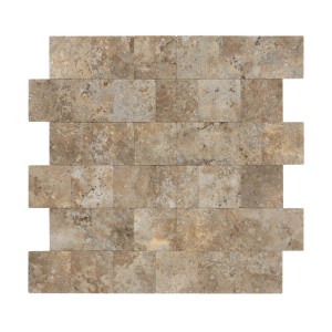 Selbstklebende Dalsys Fliesen in Steinoptik Beige, 1m² (11 Stück).