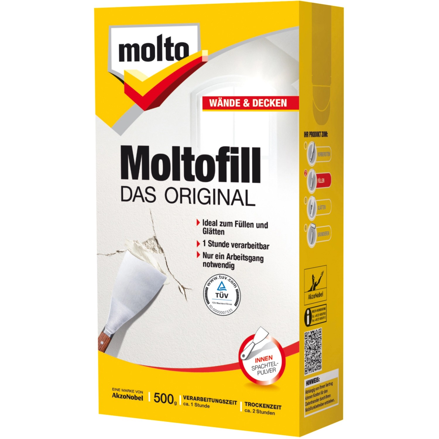 Molto Moltofill Spachtelpulver Innen 500 g