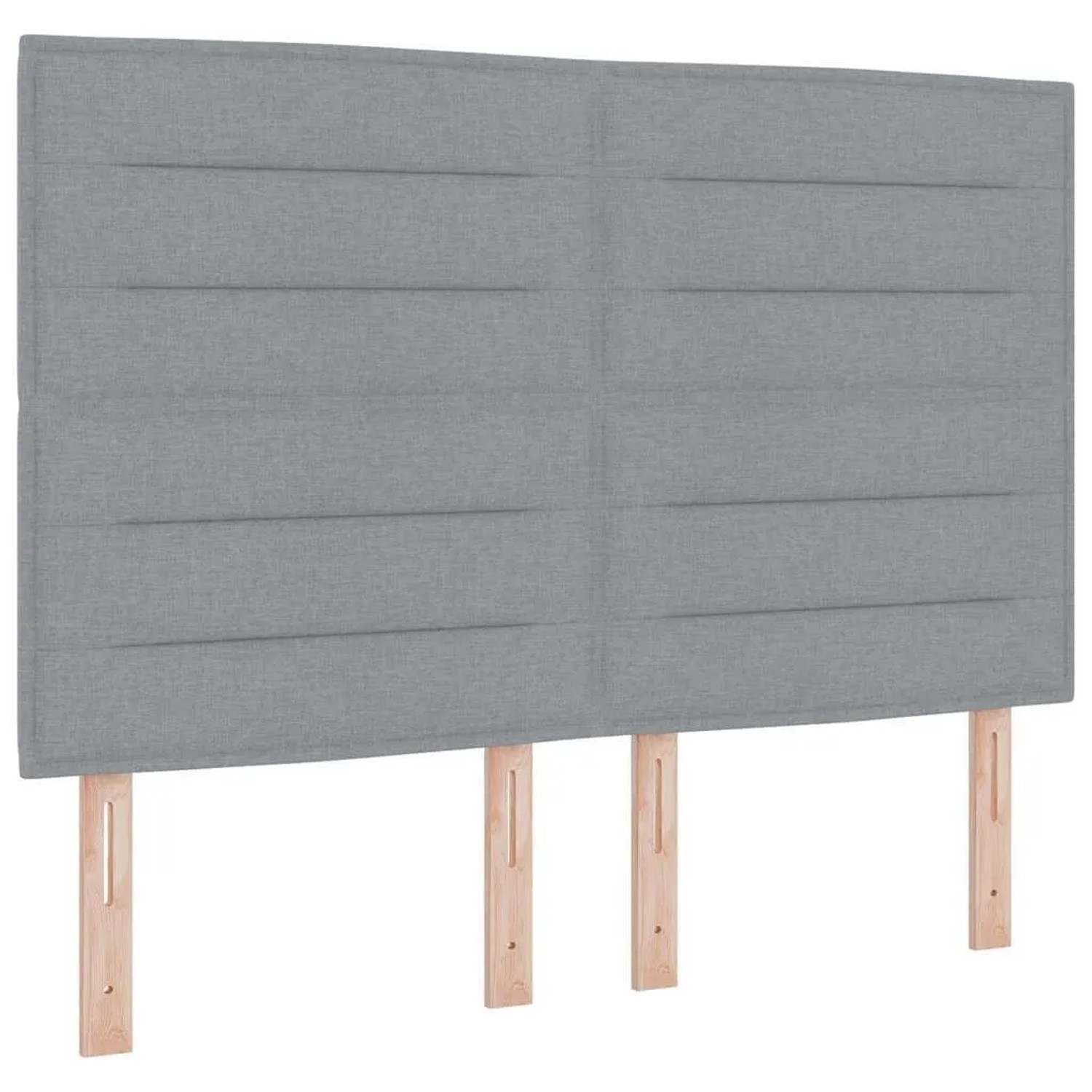 vidaXL Kopfteil mit Kopfteil Hellgrau 144 cm Kunstleder 3337684