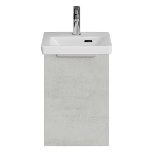 Steinkamp Waschtischunterschrank Living 2.0, hellgrau, mit Villeroy & Boch Subway 3.0 Waschtisch.