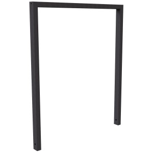 Schake Anlehnbügel, 1200x1000mm, eisengrau, ohne Querholm. Fahrradständer für den öffentlichen Raum.