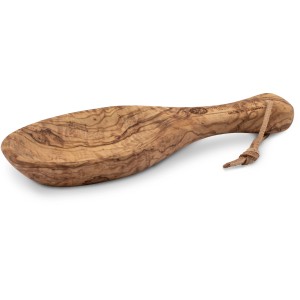 Petromax Griffschale aus Olivenholz, 23 cm, ideal zum Servieren und Schöpfen beim Grillen.