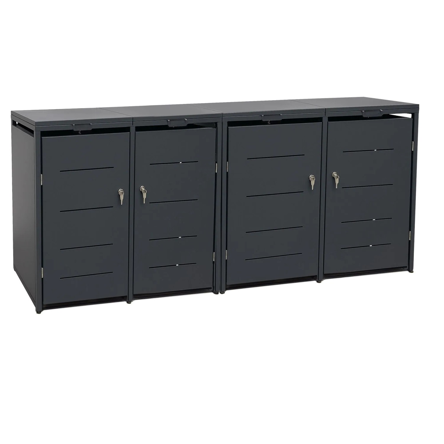 osoltus Conta4 Mülltonnenbox Inkl Gasdruckfedern B 264cm H 118 Cm Anthrazit