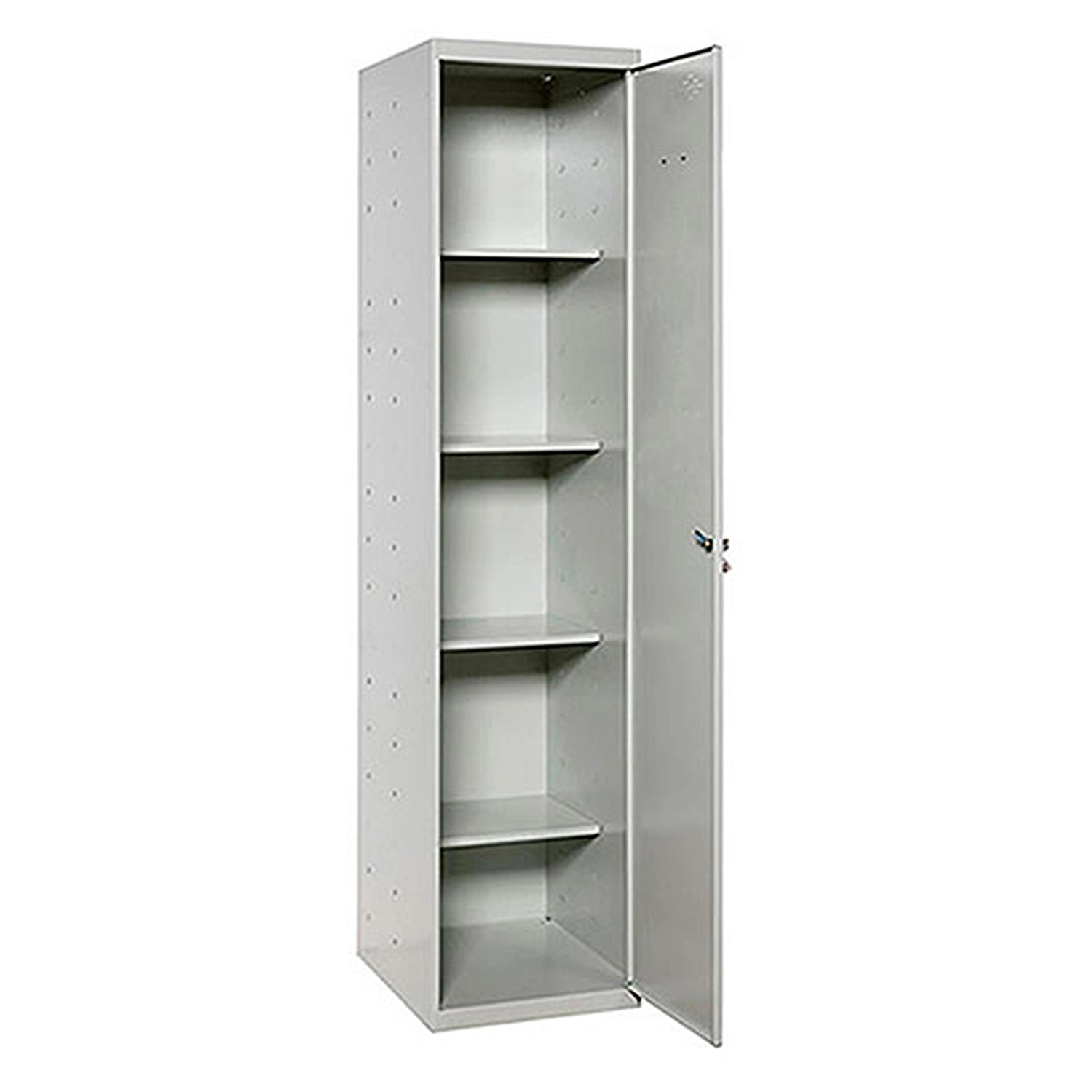 PROREGAL Putzmittelschrank AMEGO HxBxT 180 x 40 x 40 cm 4x Fachboden Grau-G günstig online kaufen