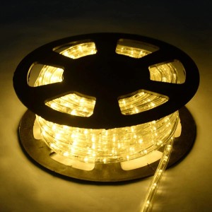 Costway Lichterschlauch Außen Lichtschlauch & 1080 LEDs Warmweiß 30M