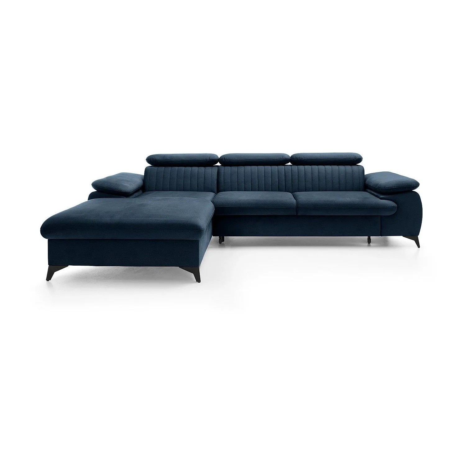 Vente-unique Schlafsofa Samara Marineblau 280 cm