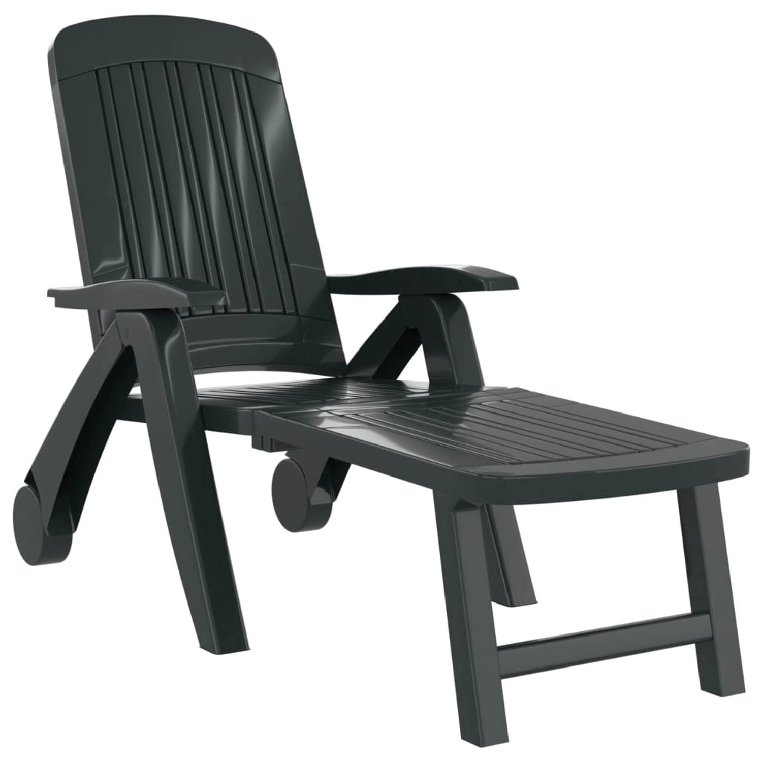vidaXL Sonnenliege Klappbar Polypropylen Grün 318223 günstig online kaufen