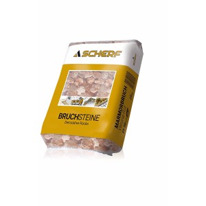 PE-Sack Marmorbruch Verona-Rot, 25-50 mm, 25 kg. Zierkies für Garten- und Landschaftsbau.