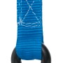 Blauer Zurrgurt mit schwarzem S-Haken, 25 mm breit, für Reise & Transport.