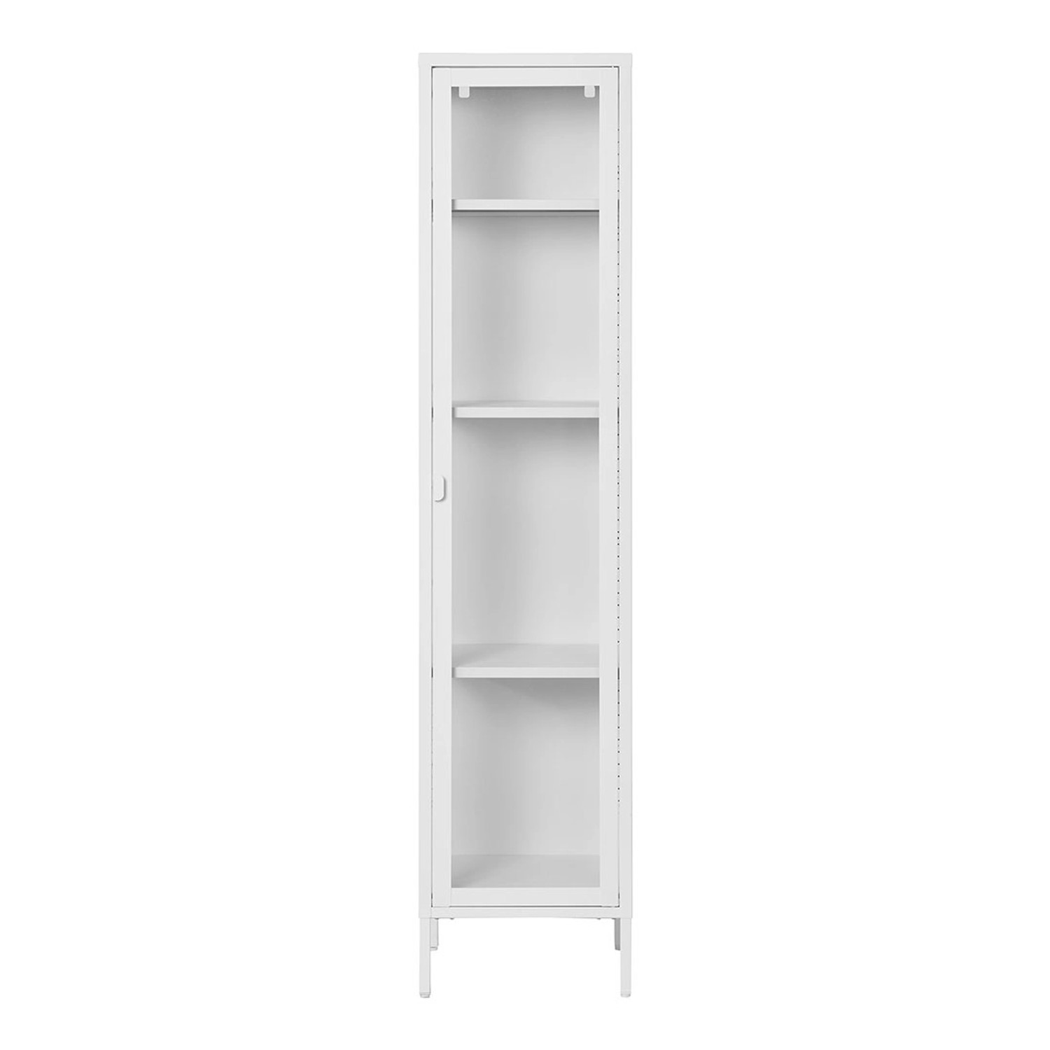ebuy24 Brisbane Vitrinenschrank 1 Glas Tür Weiß günstig online kaufen