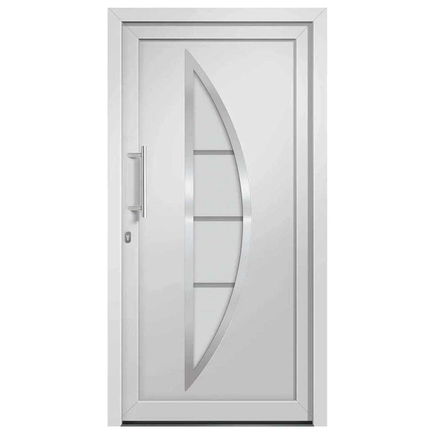 vidaXL Haustür Weiß 108x208 cm 279204