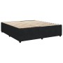 Schwarzes vidaXL Boxspringbett 200x200 cm mit Lattenrost. Bett Kategorie.