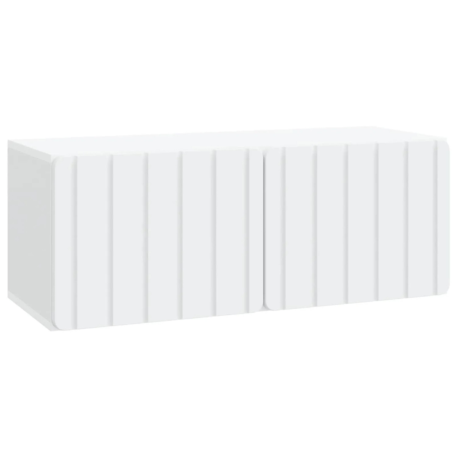 vidaXL Wandmontierter TV-Schrank Weiß 78,5 x 31 x 30 cm Holzwerkstoff 898375