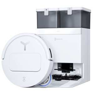 ECOVACS DEEBOT T50 OMNI GEN2 Saugroboter mit Reinigungsstation, weiss.
