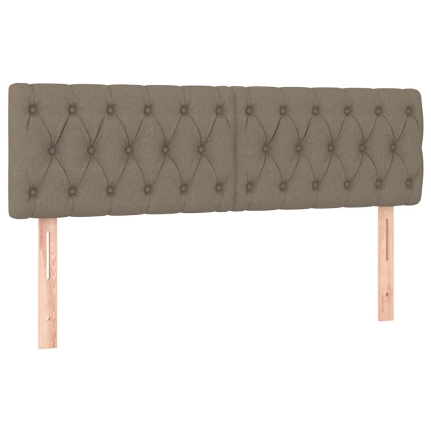 vidaXL LED Kopfteil Taupe 160x7x78/88 cm Stoff 3121958