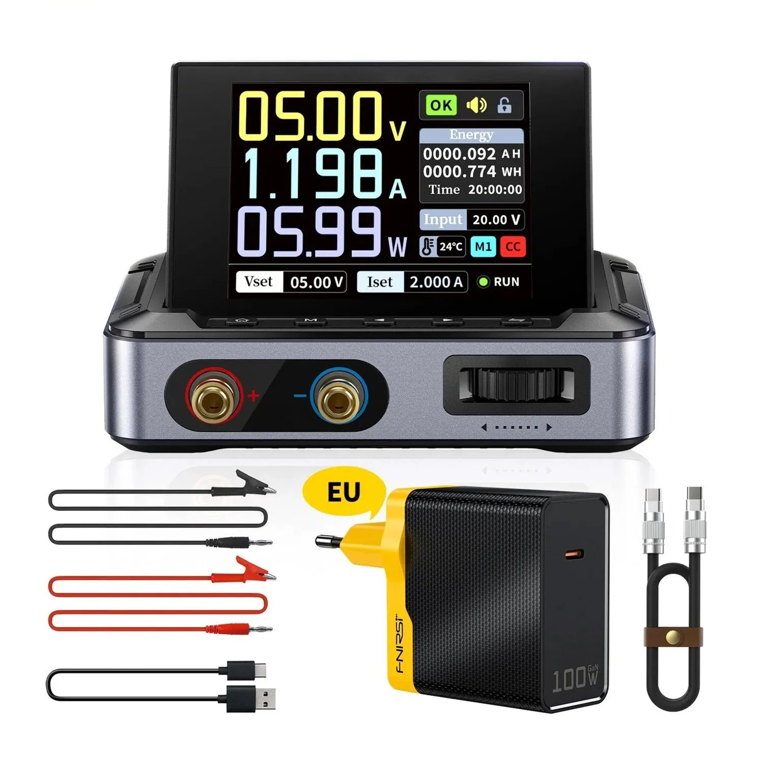 FNIRSI Schaltnetzteil DPS-150 Programmierbar inkl. 100 W Netzteil 0-30 V/5 A