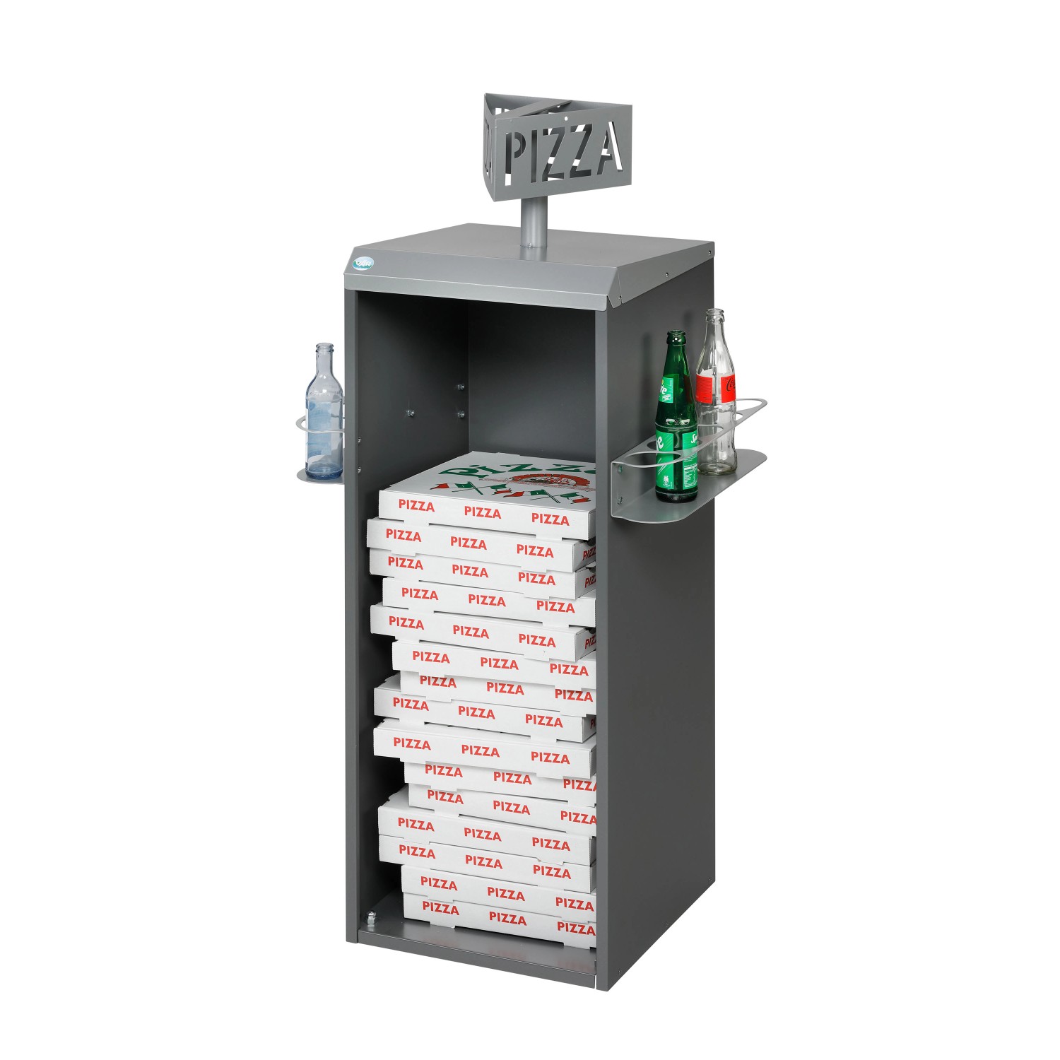 PROREGAL Robuster Pizzakartonsammler Auch Für Pfandflaschen HxBxT 130,7 x 4 günstig online kaufen