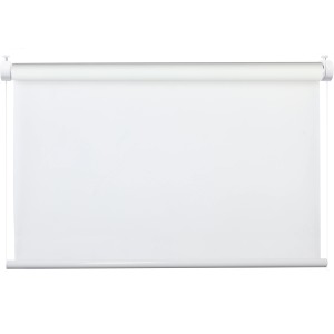 Weißes My Deco Rollo Verspannt Flex, 100x130 cm, für Fenster, stufenlos verstellbar.