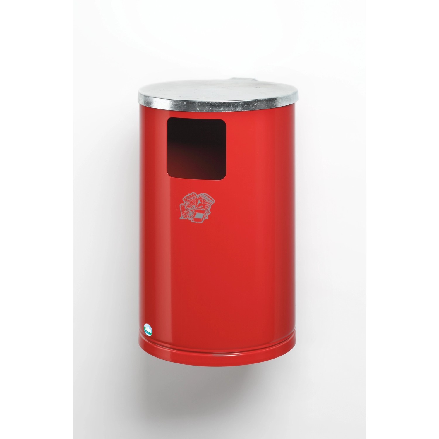 PROREGAL Abfallsammler Zur Wand Oder Rohrbefestigung 30 Liter HxBxT 62 x 30 günstig online kaufen