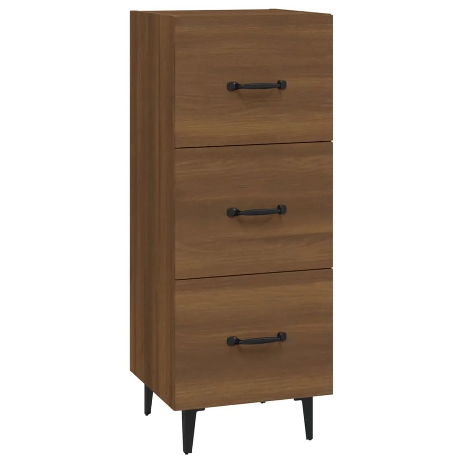 vidaXL Sideboard Braun Eichen-Optik 34,5x34x90 cm Holzwerkstoff 817413