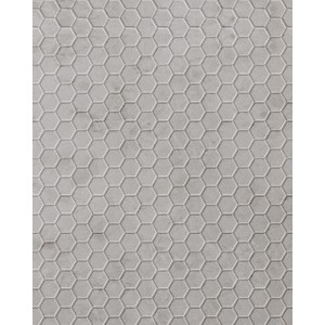 Graues Wandpaneel mit Honigwabenmuster, samtig-matte Oberfläche. WALLFACE 22712 COMB VELVET Pearl.
