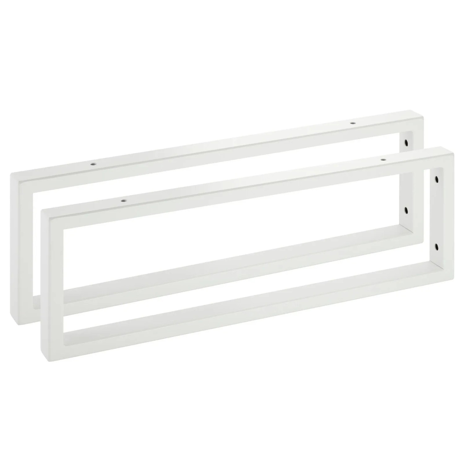 SOTECH 2 x Waschtischkonsole WK450 Rechteckig 450 x 150 mm Stahl Weiß Matt günstig online kaufen