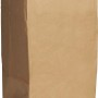 Offener, brauner Bio-Papiersack, 120 l, für trockene Gegenstände.