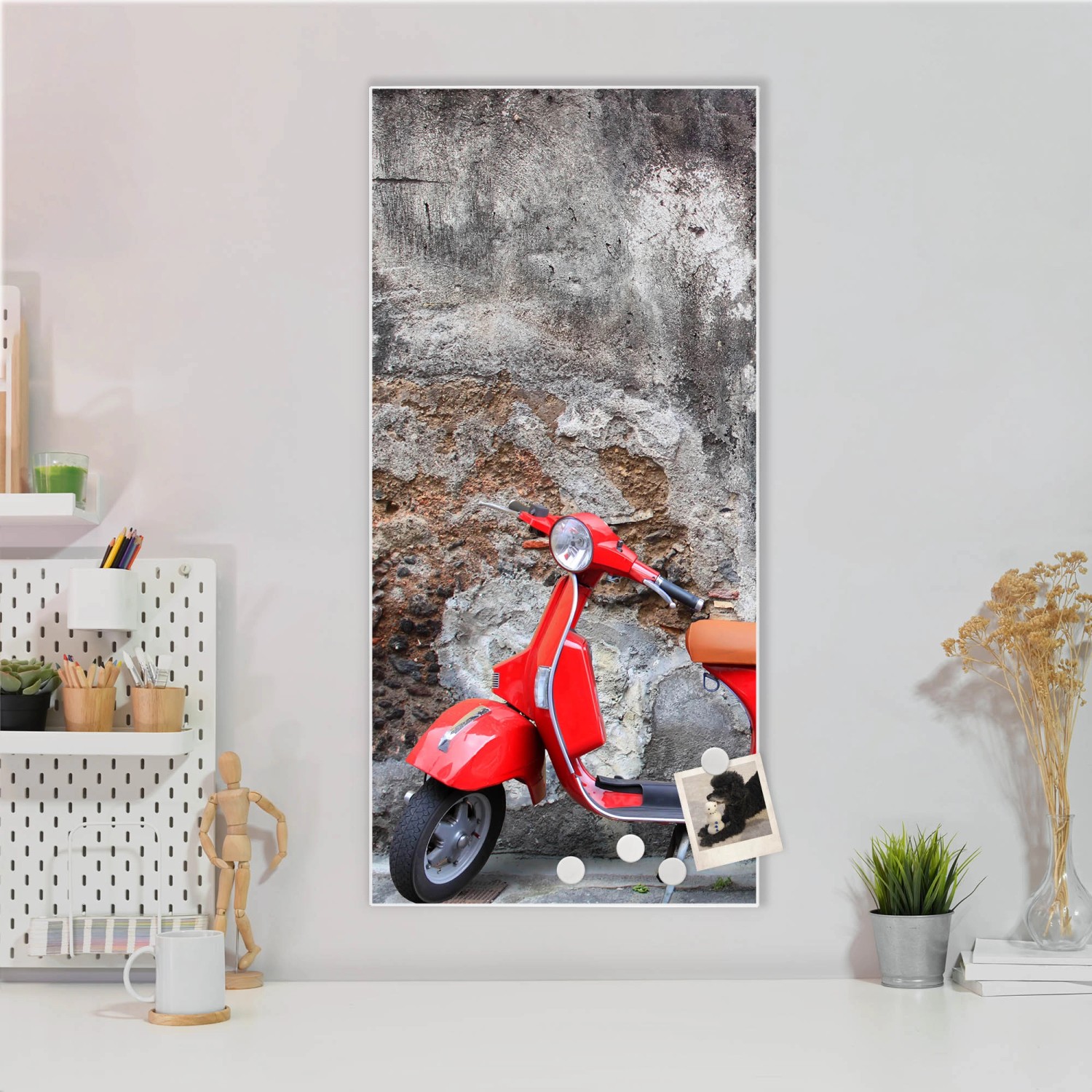 Banjado Glas Magnettafel 45x30cm - Elegante Magnetwand Als Memoboard Für Küche & Büro