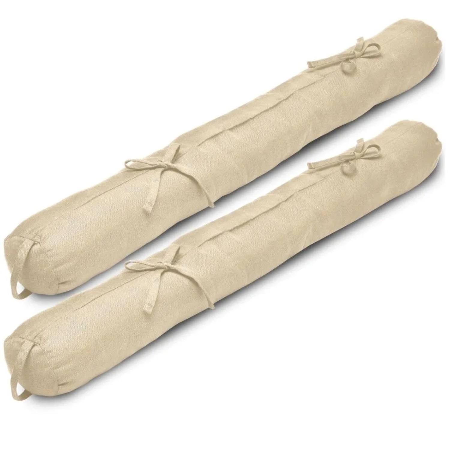 Beautissu Viento Zugluftstopper 10x100cm Creme 2tlg